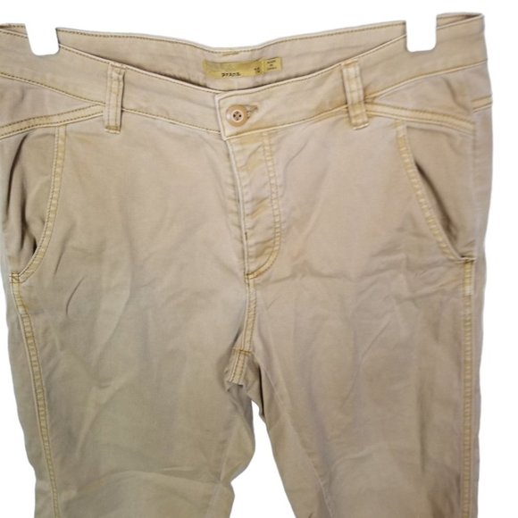Prana Womens 10 Tan Denim Organic Cotton Straight - Picture 2 of 8